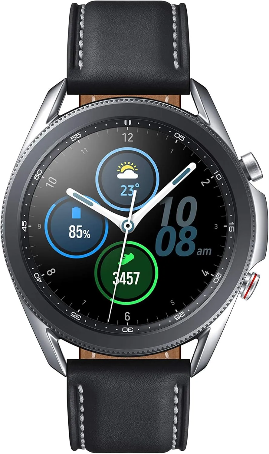 Samsung Galaxy Watch3 Watch 3 (GPS, Bluetooth, LTE) Smart Watch with Advanced Health Monitoring, Fitness Tracking, and Long Lasting Battery (Silver, 41MM) (Renewed)