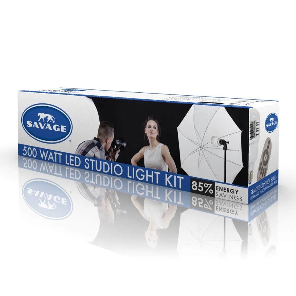 Savage 500 Watt LED Studio Light Kit