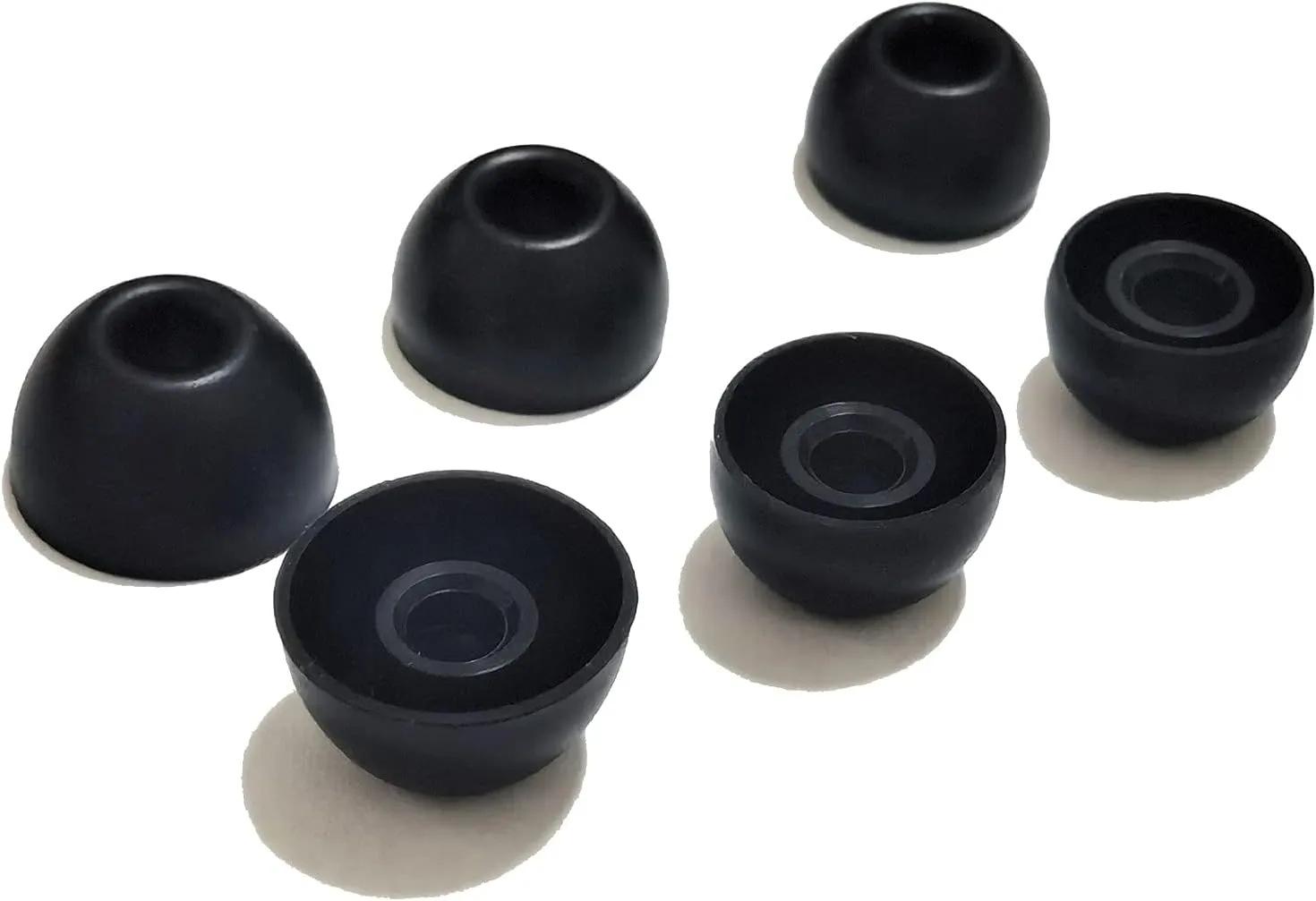 Silicone Ear Tips for Beats Studio Buds Replacement Earbuds Tips for Beats Studio Buds/Fit Pro/Solo Buds Replacement Tips for Beats Earbuds, 6 Pairs Black