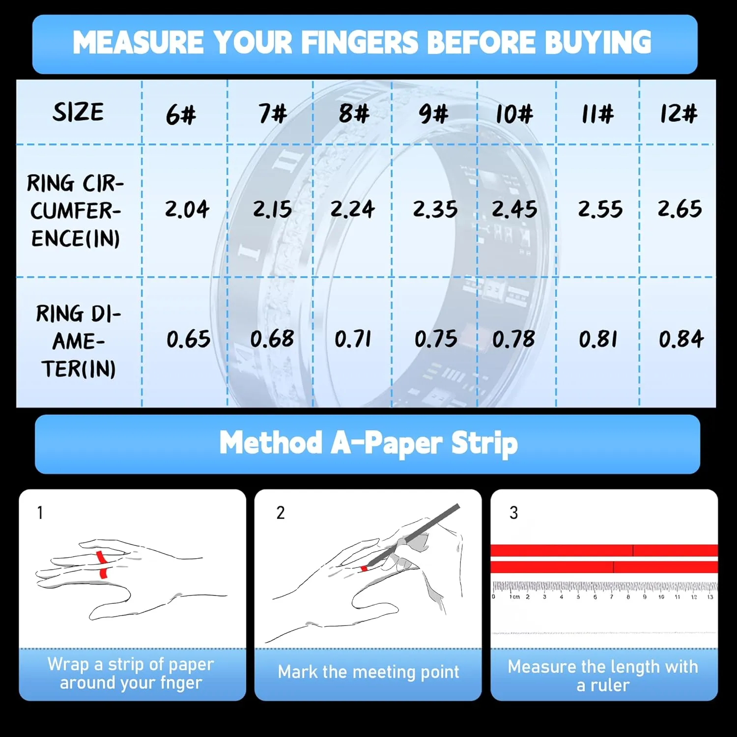 Smart Ring Fitness Tracker Ring - Health Sleep Heart Rate Blood Oxygen Blood Pressure Tracker,Fashionable Diamond Style,IP68, Compatible with iOS,Android, Remote Photograph, Family Care(9#)
