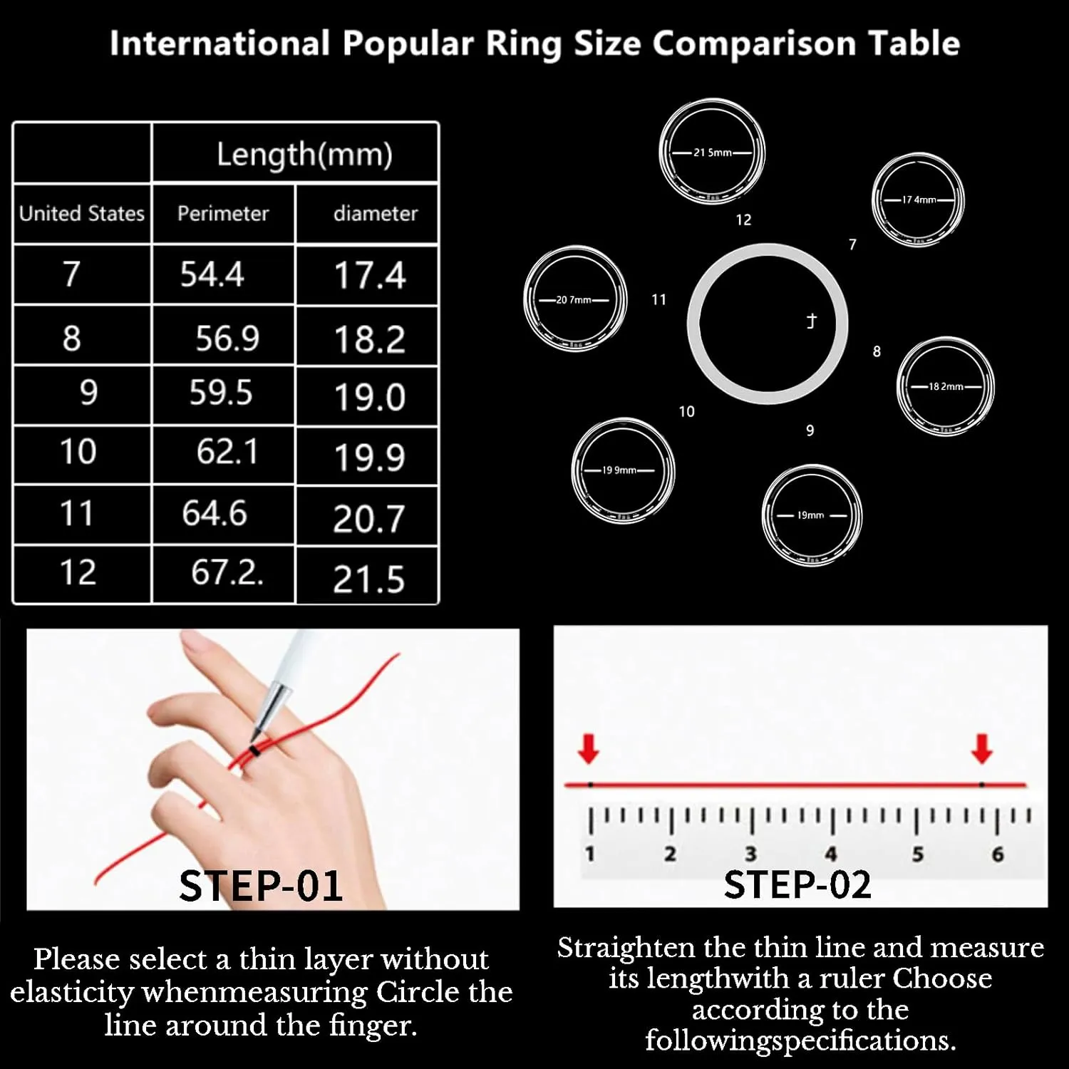 Smart Ring Health Fitness Tracker, Size First with Sizing Kit, Activity & Sleep Tracker/Stress/Heart Rate Monitor, Waterproof Smart Ring for Men/Women, No App Subscription (Golden, 10)