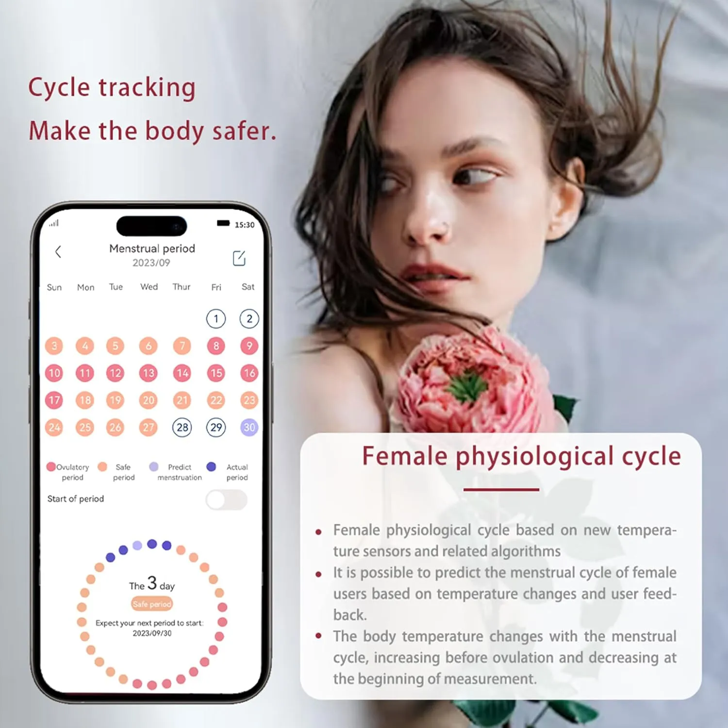 Smart Ring - Health Tracker for Men/Women - Sleep Tracking Wearable - Heart Rate - Fitness Tracker - Blood Oxygen Monitoring - No App Subscription - Up to 5 Days of Battery Life - Black Size 8
