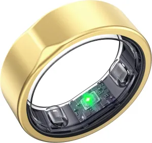 Smart Ring-Size First Before You Buy, No APP Subscription,7-10 Days of Use,Sleep & Activity Real-Time Monitor, Stress/Heart Rate/SPO Tracker, Compatible with iOS and Android (Rose Gold, 9)