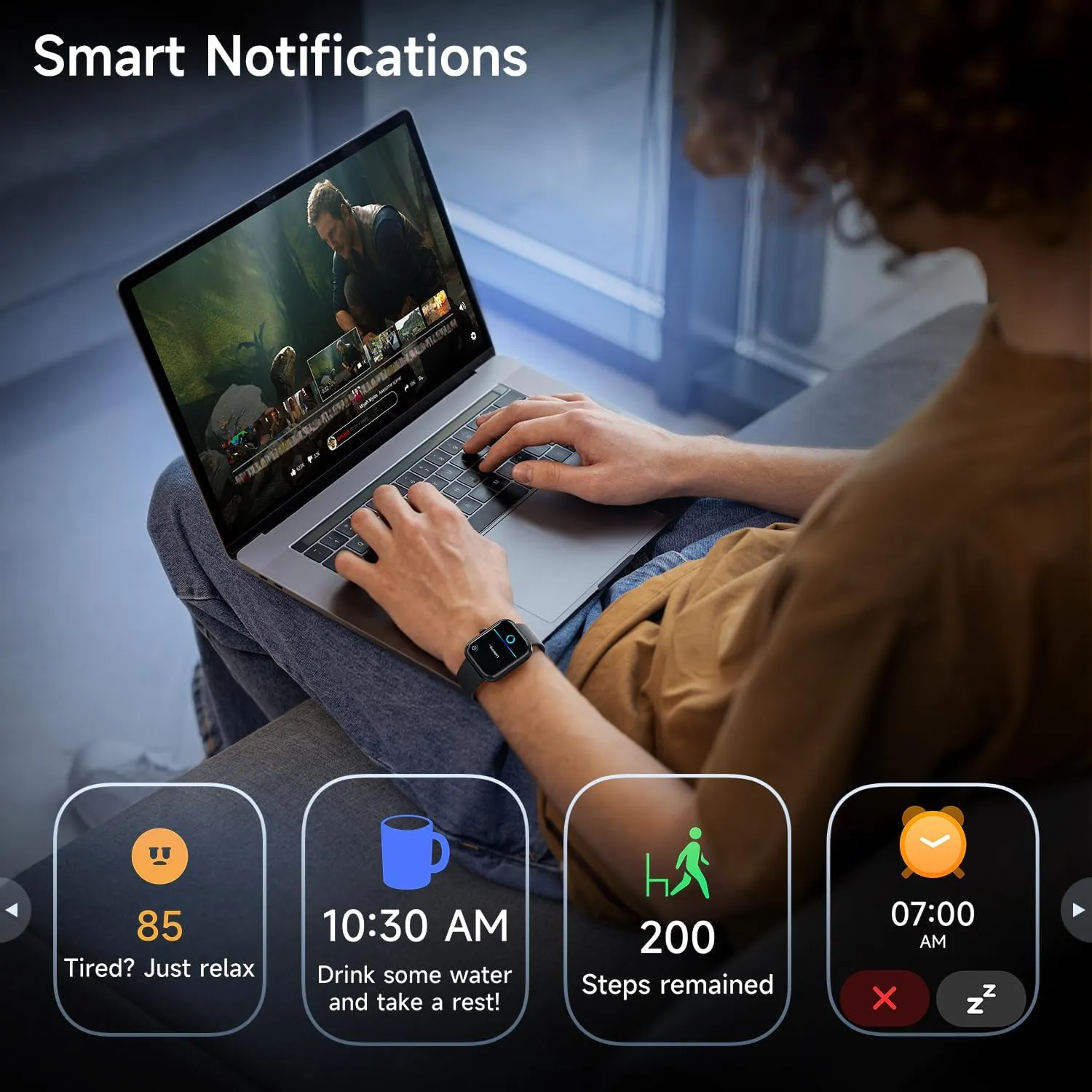 Smart Watch for Android iOS Phones, 1.91 HD Display Smartwatch for Women Men Built-in Alexa(Answer/Make Calls), Fitness&Sleep Tracker, Heart Rate Monitor, 115  Activity Mode