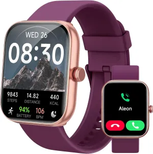 Smart Watch for Women Men, Smartwatch for iPhone & Android Bluetooth (Answer/Call) Built-in Alexa, 1.91" HD Fitness Tracker with 105  Sport Modes, IP68 Waterproof, Sleep/Heart Rate/SpO2/Stress Monitor