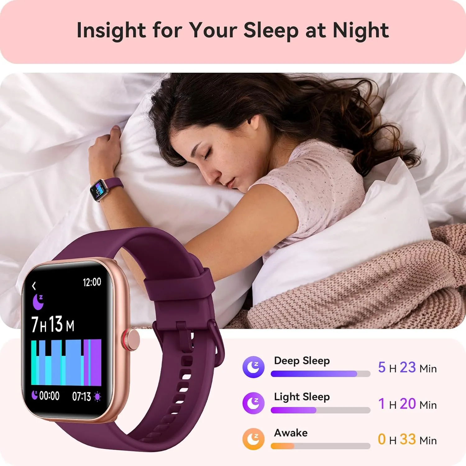 Smart Watch for Women Men, Smartwatch for iPhone & Android Bluetooth (Answer/Call) Built-in Alexa, 1.91" HD Fitness Tracker with 105  Sport Modes, IP68 Waterproof, Sleep/Heart Rate/SpO2/Stress Monitor