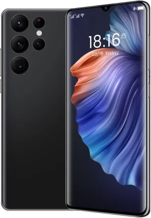 Smartphone Unlocked Cell Phones S22 Ultra 6.7in HD Screen The Black Phone 2GB/16GB Android 10 Straight Talk Phone 5000mAh 128GB Extension Dual Sim Boost Mobile Phones Telefonos (Black)