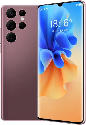 Smartphone Unlocked Cell Phones S22 Ultra 6.7in HD Screen The Black Phone 2GB/16GB Android 10 Straight Talk Phone 5000mAh 128GB Extension Dual Sim Boost Mobile Phones Telefonos (Gold)