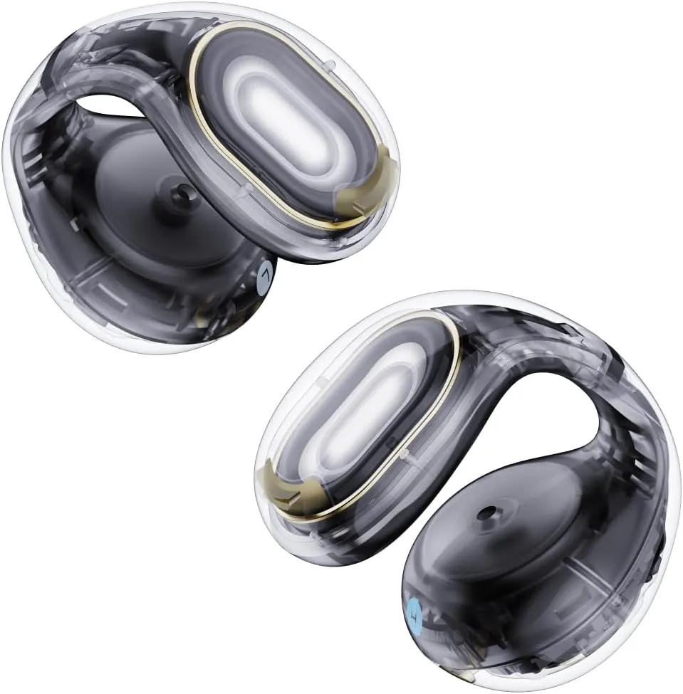Soundcore C30i by Anker, Open-Ear Earbuds, Clip-On Headphones, Lightweight Comfort, Small-Ear Friendly, Stable Fit, Firm-Shell Design, Attachable Ear Grips, Big Drivers for Clear Audio, 30H Play, IPX4