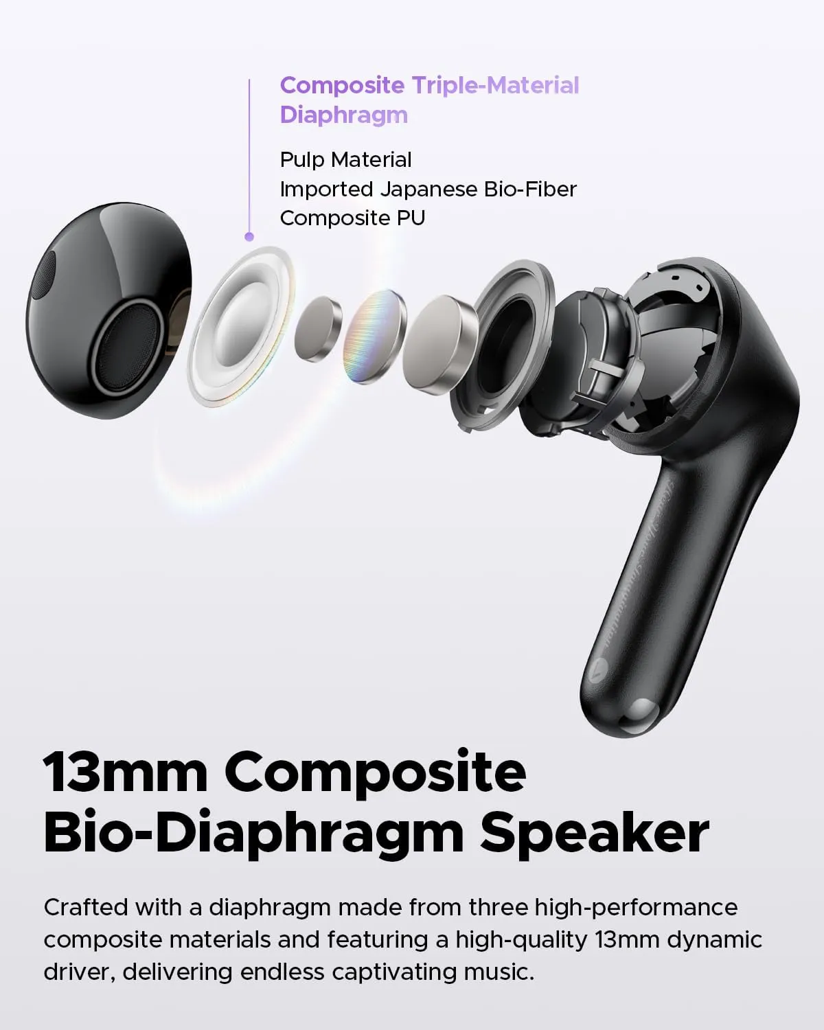 SoundPEATS Air5 Bluetooth 5.4 Wireless Earbuds, Semi in-Ear Headphons, Hi-Res APTX Lossless Sound Qualcomm Snapdragon QCC3091 Chip, 13mm Driver, 30Hrs Playtime, IPX5 Waterproof, Multipoint Pairing