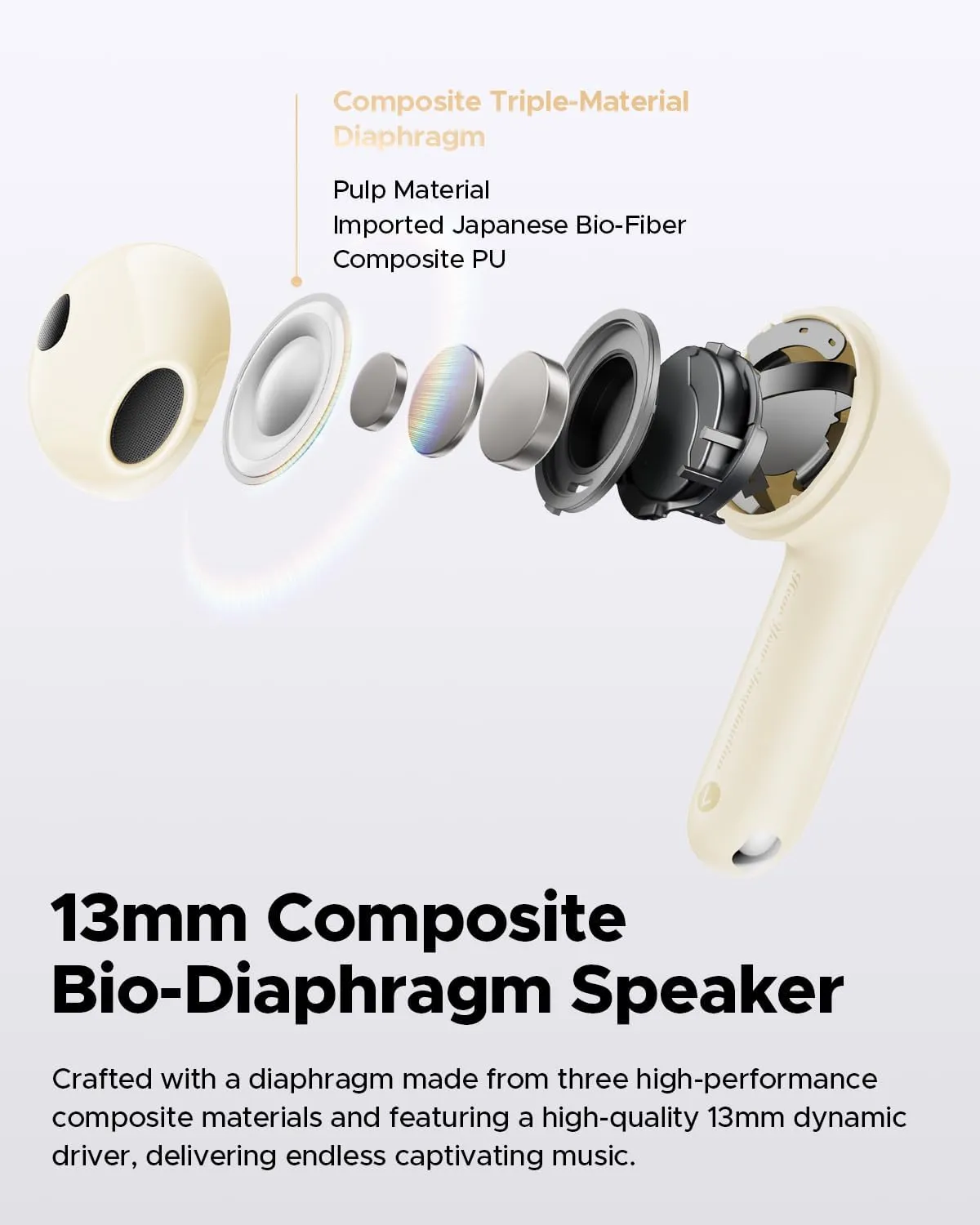 SoundPEATS Air5 Wireless Earbuds, Snapgragon Sound with aptx Adaptive Lossless and QCC3091, Bluetooth V5.4 Earphones with 6 Mics, Total 30 Hrs, App Control