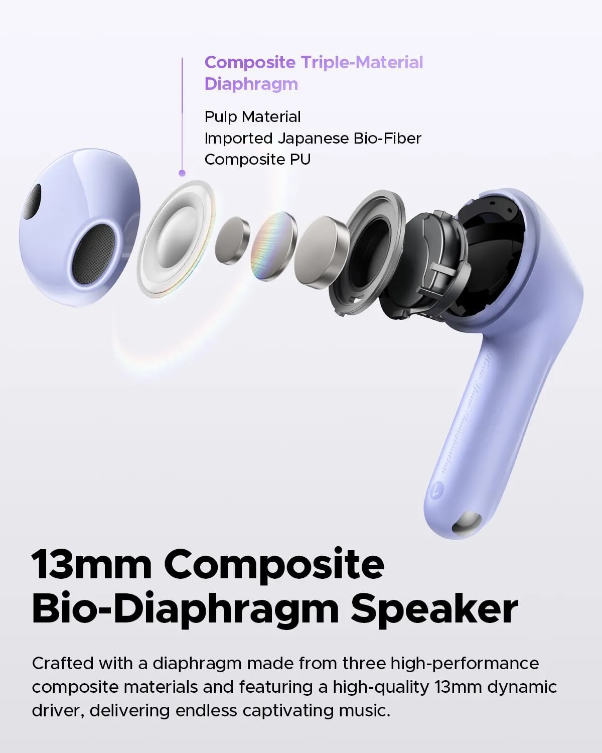 SoundPEATS Air5 Wireless Earbuds, Snapgragon Sound with aptx Adaptive Lossless and QCC3091, Bluetooth V5.4 Earphones with 6 Mics, Total 30 Hrs, App Control