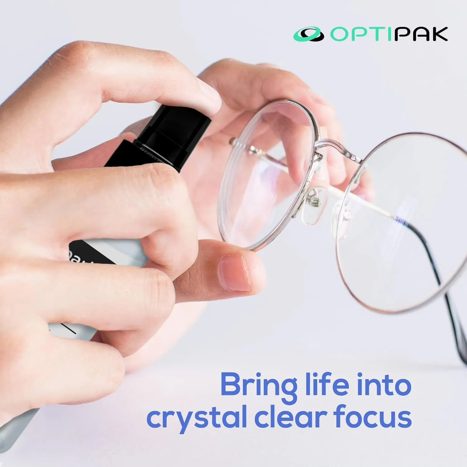 Sparkle Anti-Reflective Lens Cleaner Spray kit | (1) 2oz Glasses Cleaner Spray   (1) Microfiber Cloth for Eyeglasses, Sunglasses, Lenses, Screens and Camera Cleaning Kit (2 Piece Set)