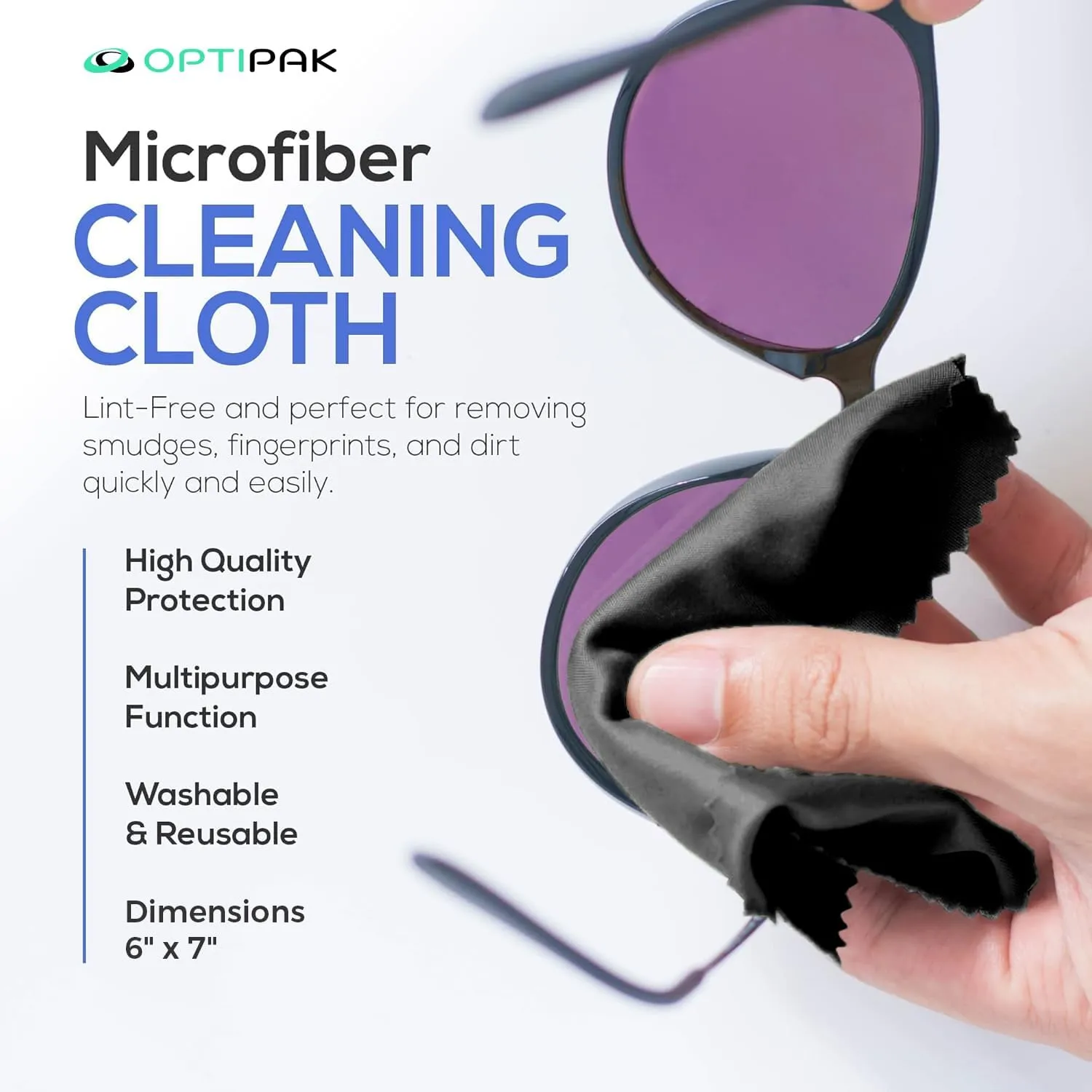 Sparkle Anti-Reflective Lens Cleaner Spray kit | (1) 2oz Glasses Cleaner Spray   (1) Microfiber Cloth for Eyeglasses, Sunglasses, Lenses, Screens and Camera Cleaning Kit (2 Piece Set)