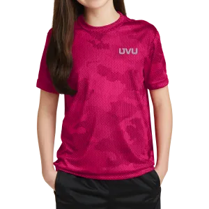 Sport-Tek Youth CamoHex Tee- Mono Reflective