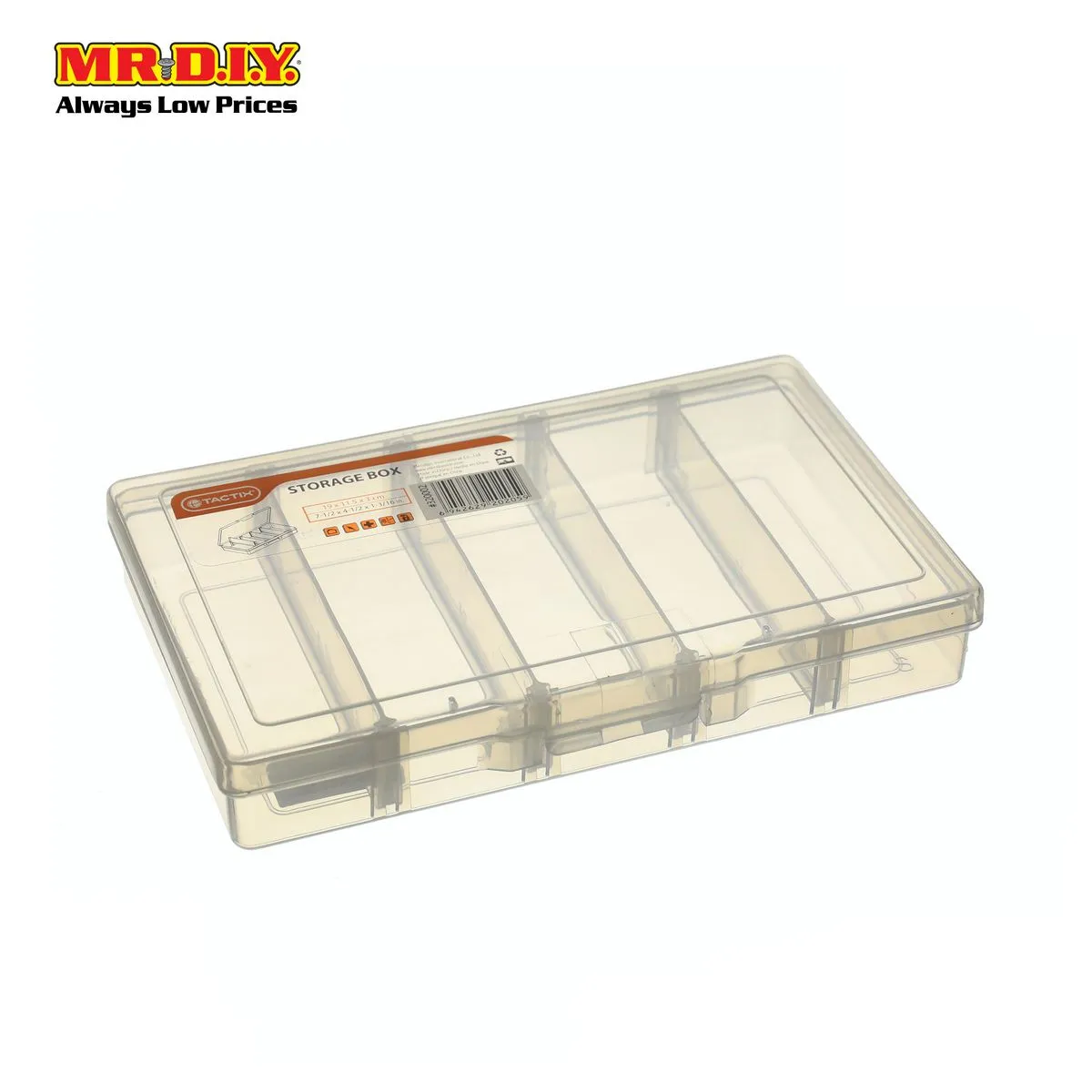 TACTIX 5 Compartments Storage Box
