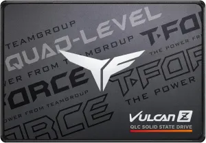 TEAMGROUP T-Force Vulcan Z 1TB SLC Cache 3D NAND QLC 2.5 Inch SATA III Internal Solid State Drive SSD (R/W Speed up to 550/470 MB/s) T253TY001T0C101