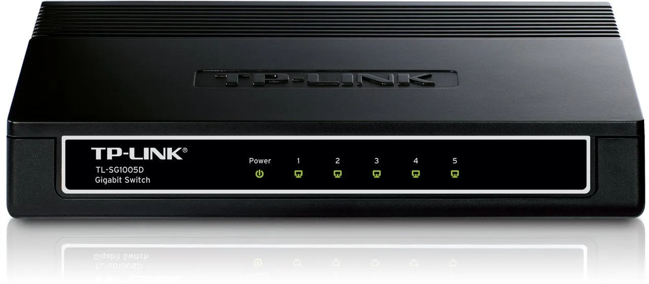 TP-LINK TL-SG1005D 10/100/1000Mbps 5-Port Gigabit Desktop Switch, 10Gbps Capacity(Certified Refurbished)