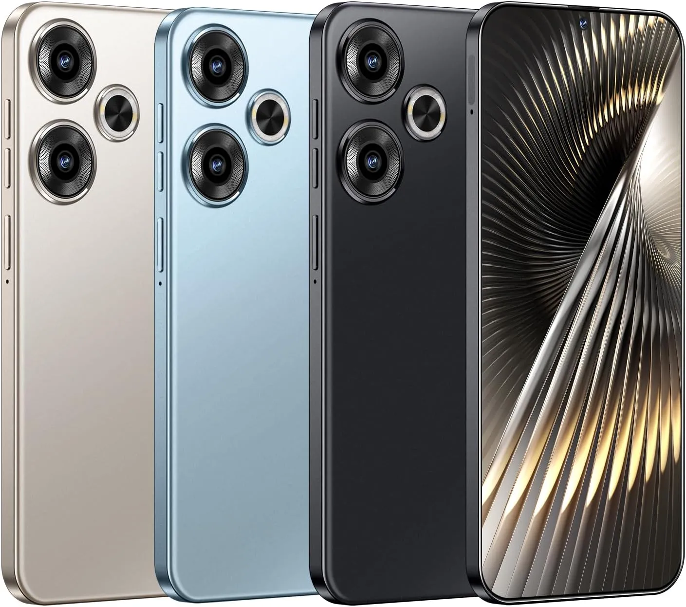 Unlocked Cell Phones 5G Smartphone Android 13 Unlocked Phones 8GB 256GB Snapdragon 8Gen2 6.82" HD Screen 24MP 50MP 6800mAh Support Dual SIM Fingerprint Lock GPS Face ID (Titanium Grey)