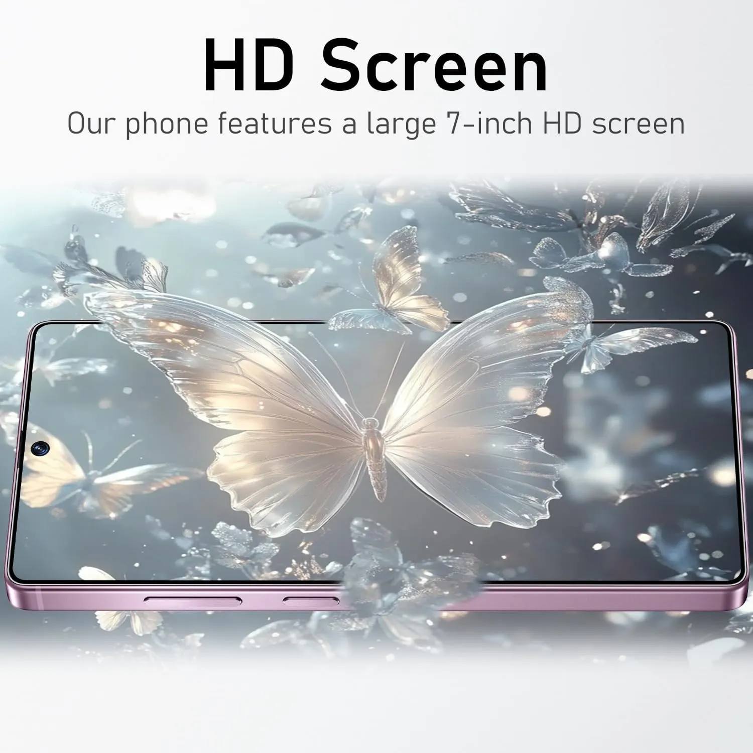 Unlocked Cell Phones C24 Ultra Smartphone Android 14 Phones 12GB 512GB/6.9" HD Screen/Dual SIM/48MP 108MP Camera/6800 mAh (Pink)