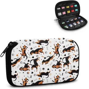 USB Case Dachshund USB Storage Protector Waterproof Flash Drive Storage Case Portable Universal Portable Box Travel Carrying Pouch