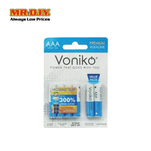 [VALUE PACK] VONIKO Premium Alkaline Battery LR03 1.5V AAA (4   2pcs)