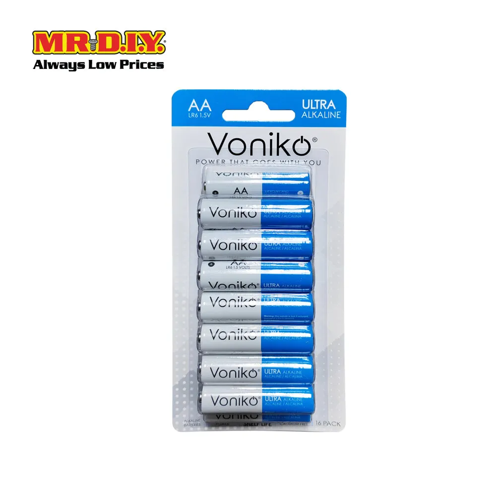 VONIKO Battery LR6 1.5V AA Ultra Alkaline (16pcs)