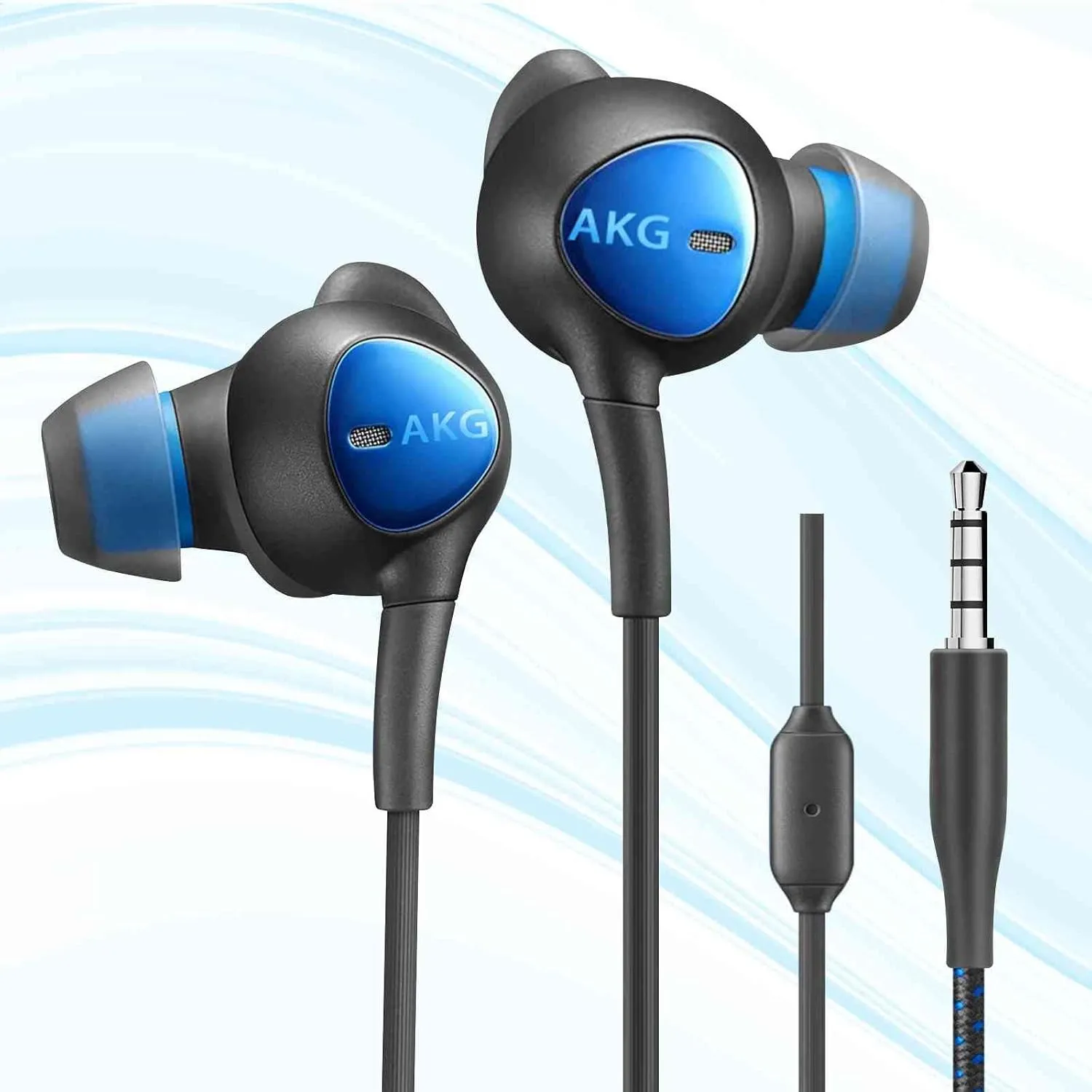 Wired 3.5MM Jack Durable Earphones Earbuds w Microphone and Volume Control, Deep Bass Clear Sound Noise Isolating in Ear Headphones, Compatible with Nokia G300 Tuned by AKG