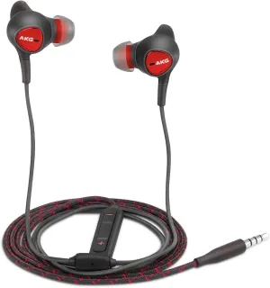 Wired 3.5MM Jack Durable Earphones Earbuds w Microphone and Volume Control, Deep Bass Clear Sound Noise Isolating in Ear Headphones, Compatible with Samsung Galaxy M23 Tuned by AKG