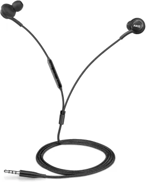 Wired 3.5MM Jack Durable Earphones Earbuds w Microphone and Volume Control, Deep Bass Clear Sound Noise Isolating in Ear Headphones, Compatible with TCL 20 R 5G Tuned by AKG