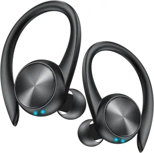 Wireless Earbuds 60H Playback Earphones Earbuds Charging Case Digital Display Wireless Bluetooth Ear Buds with Ear Hooks for Sports/Workout in-Ear Headphones for TV/Phone/Laptop/ipad