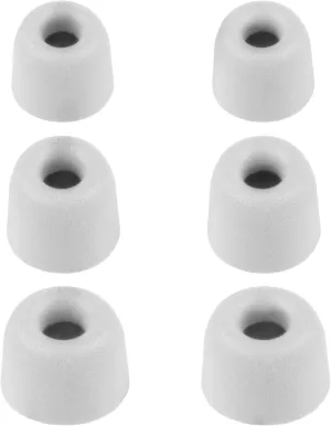 Xcessor FX4.9 (S/M/L) 3 Pairs of Memory Foam in Ear Earphone Earbuds Size S/M/L - Replacement Ear Tips for All Popular in-Ear Headphones. Grey