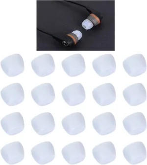 Zotech Clear Ear Tips for in-Ear Headphones, Extra Small Kids Size 10 Pairs Soft Silicone Earbuds Tips Eartips with 3.8mm Connector Hole, Fit Most in-Ear Earbuds(Inner Hole 3.8mm -4.8mm)